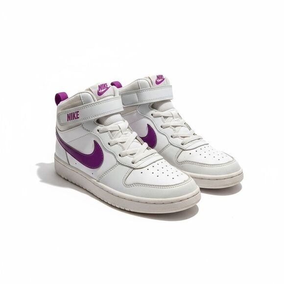 Nike Court Borough Mid 2 Sneakers Youth Size 1Y - Picture 1 of 3
